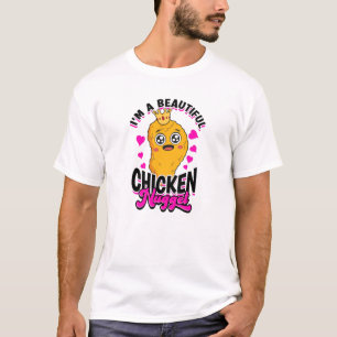 Camiseta Sou um nugget de frango lindo - nugget de frango