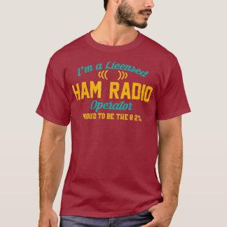 Camiseta Sou Um Operador De Rádio Ham Licenciado Engraçado