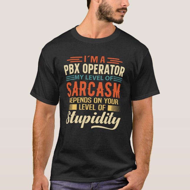 Camiseta Sou um operador PBX (Frente)