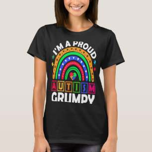 Camiseta Sou um Orgulhoso Autismo Irritado Arco-íris Consc