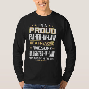 Camiseta Sou Um Orgulhoso Padre De Uma Filha Louca