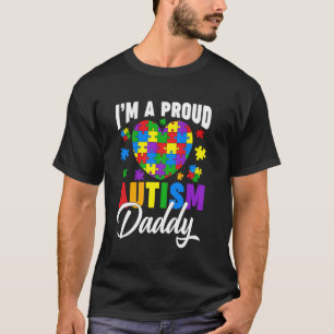 Camiseta Sou Um Orgulhoso Pai de Autismo Dia de Conscientiz