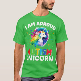Camiseta sou um orgulhoso unicórnio do autismo