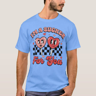 Camiseta Sou um otário por você coração de doce Groovy Retr