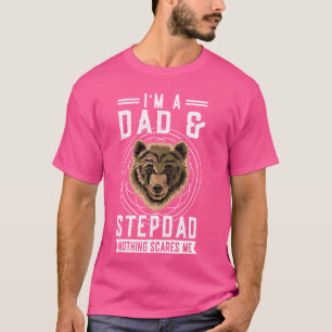 Camiseta Sou um padrasto pai, nada me assusta padrasto.