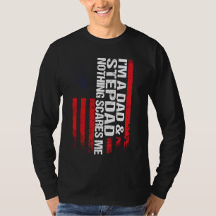 Camiseta Sou um padrasto pai, nada me assusta padrasto.