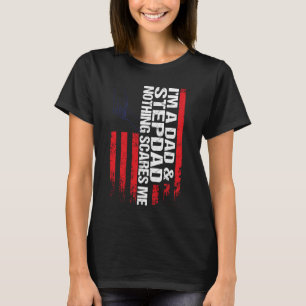Camiseta Sou um padrasto pai, nada me assusta padrasto.