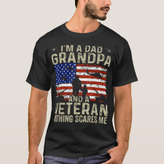 Camiseta SOU Um Pai Avô E Um Veterano Pais Veteranos
