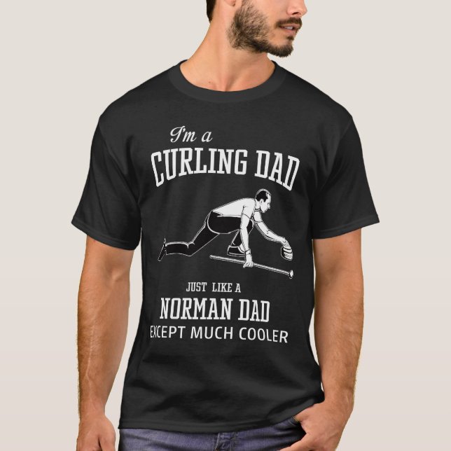 Camiseta Sou um PAI CURLING (Frente)