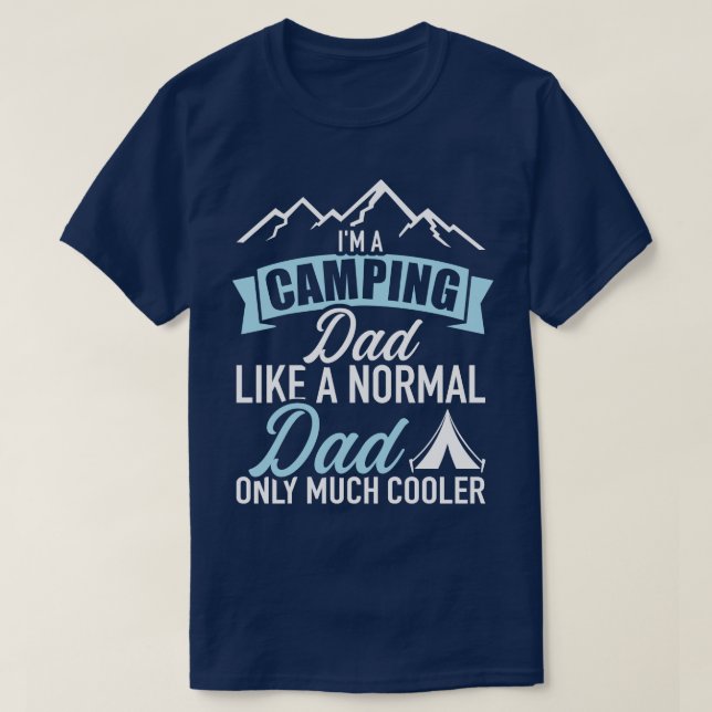 Camiseta Sou um pai de acampamento (Frente do Design)
