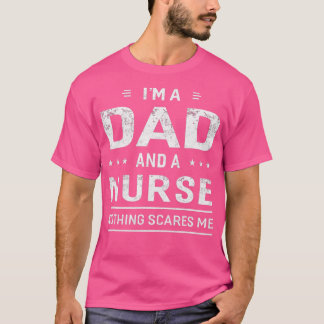 Camiseta Sou Um Pai E Enfermeira Para Homens Que Padre Engr