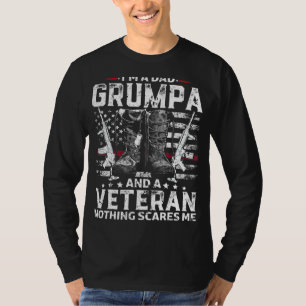 Camiseta Sou um Pai Grumpa Veteran Dia de os pais 2