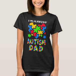 Camiseta Sou Um Pai Orgulhoso de Autismo Conscientização da