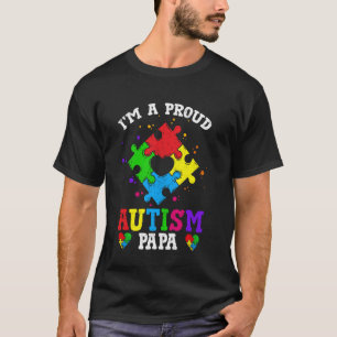 Camiseta Sou Um Pai Orgulhoso de Autismo Vovó Conscientizaç