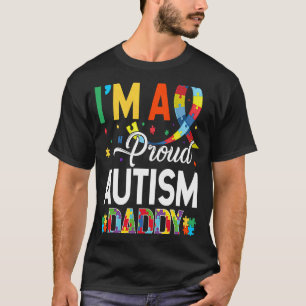 Camiseta Sou um Pai Orgulhoso do Autismo Combinando Consciê