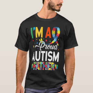 Camiseta Sou um Pai Orgulhoso do Autismo Combinando Conscie