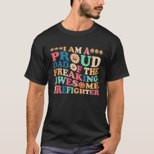 Camiseta sou um pai orgulhoso do incrível bombeiro