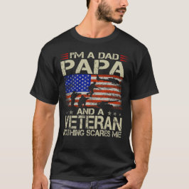 Camiseta Sou um pai, papai e um veterano