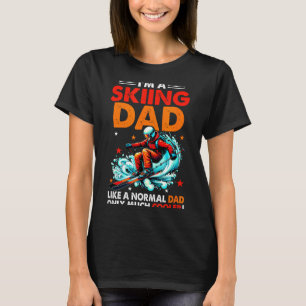 Camiseta Sou um Pai que Esquia Definição Muito Mais Legal P