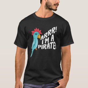 Camiseta Sou um papagaio pirata falando pássaros