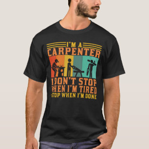 Camiseta Sou um Presente de Carpinteiro de Madeira