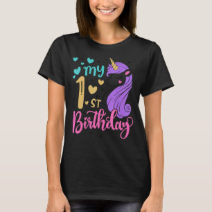 Camiseta Sou Um primeiro aniversario Meu Unicórnio De 1 Ano
