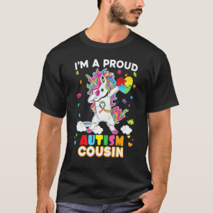 Camiseta Sou Um Primo Orgulhoso Dabbing Unicórnio Conscient