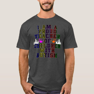 Camiseta Sou Um Professor Orgulhoso De Crianças Com Autismo