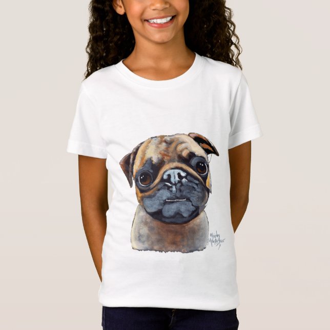 Camiseta Sou um PUG de Shirley MacArthur (Frente)