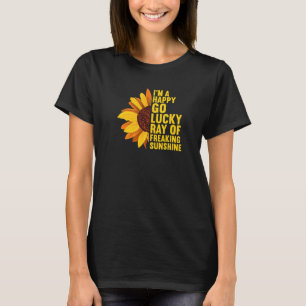 Camiseta Sou Um Raio Feliz e Sortudo de Sol Brilhante e Ens