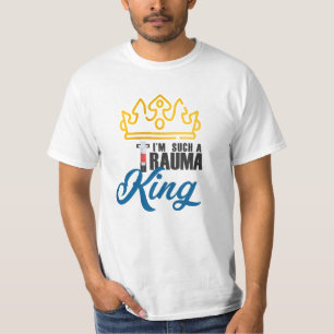 Camiseta Sou um Rei Trauma. Voltar à escola