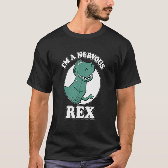 Camiseta Sou um Rex Rex Nervoso Animais Pré-Históricos (Frente)