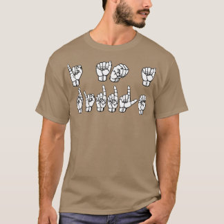 Camiseta Sou um RIDDLE ASL Sign Language Design 1