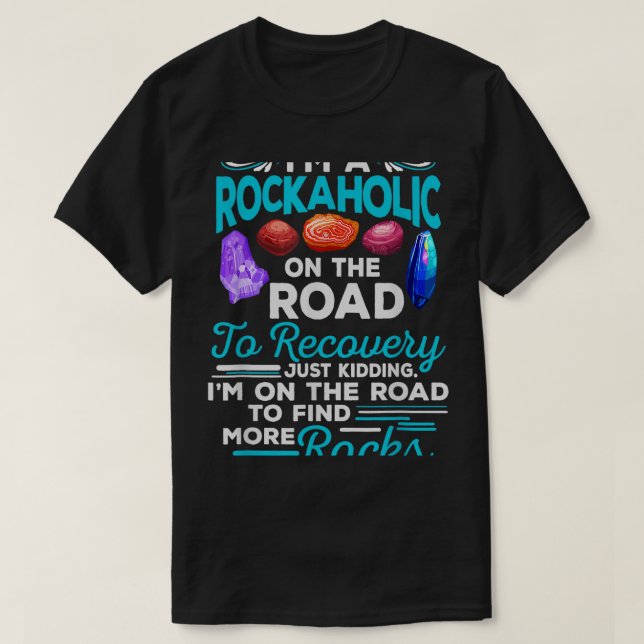 Camiseta Sou Um Rockaholic Na Estrada Para Recuperar O Funn (Frente do Design)