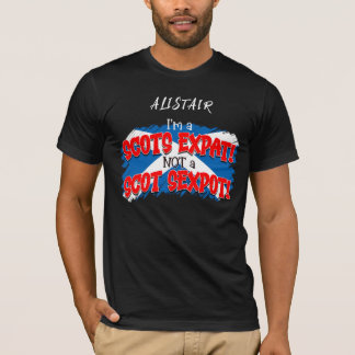 Camiseta Sou um SCOTS EXPAT... não um SCOT SEXPOT!