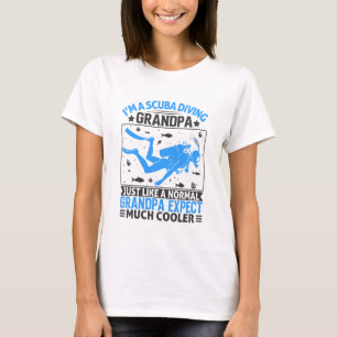 Camiseta Sou um Scuba Diving Vovô Engraçado