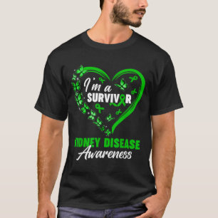 Camiseta Sou Um Sobrevivente Conscientização da Doença Rena