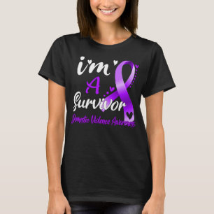 Camiseta Sou um sobrevivente de consciência da violência do