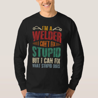 Camiseta Sou um soldador. Sou um soldador.