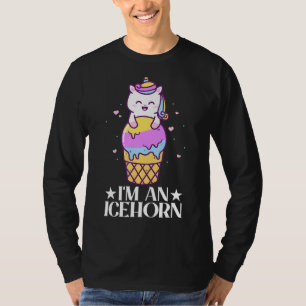 Camiseta Sou um Sorvete de Icehorn Unicorn Popsicle Mochi