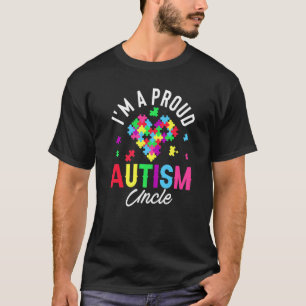Camiseta Sou um tio orgulhoso de autismo, família combinand