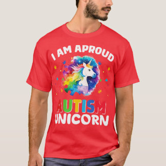 Camiseta sou um unicórnio autista orgulhoso