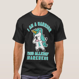 Camiseta Sou Um Unicórnio Da Consciência Da Alergia À Comid
