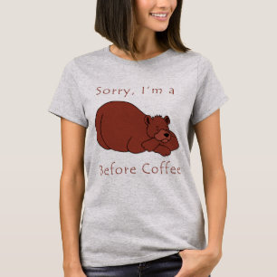 Camiseta Sou um urso antes do café