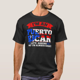 Camiseta Sou um vamos porto-riquenho que assume Puer porto-