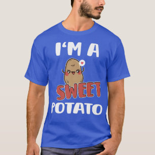 Camiseta Sou um vegetariano de batata doce