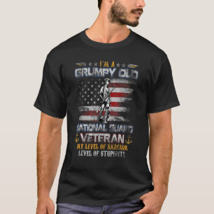 Camiseta Sou um Velho Velho Guarda Nacional Vidente Bandeir
