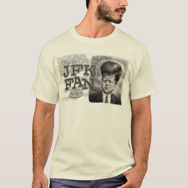 Camiseta Sou um ventilador JFK (Frente)