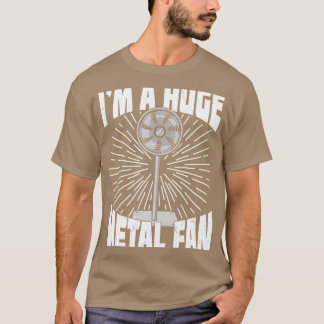 Camiseta Sou Um Ventilador Metálico Elevado