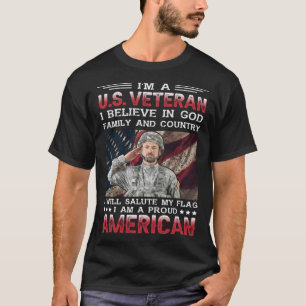 Camiseta Sou um Veterano dos EUA